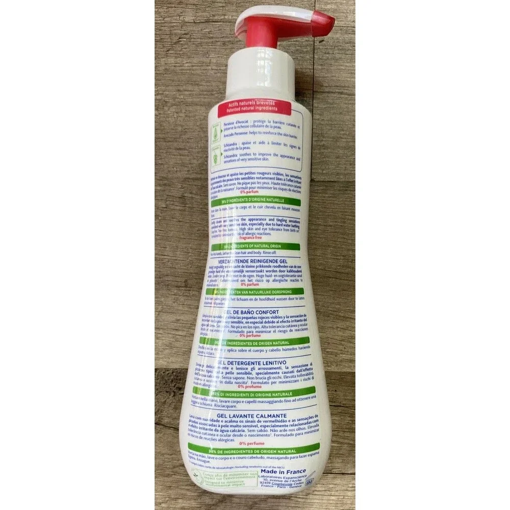 Mustela Soothing Cleansing Gel for Very Sensitive Skin Baby Body Wash Fragrance